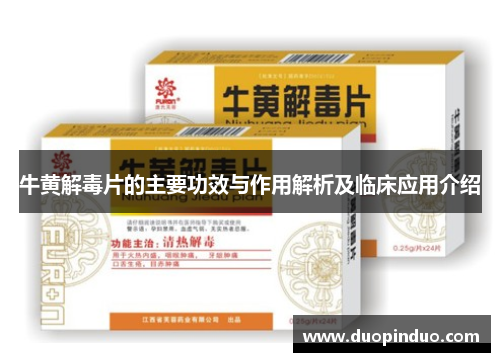 牛黄解毒片的主要功效与作用解析及临床应用介绍